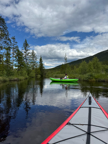 Rubber canoe in any lake!