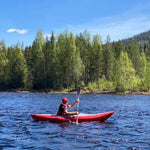 Rubber canoe in any lake!